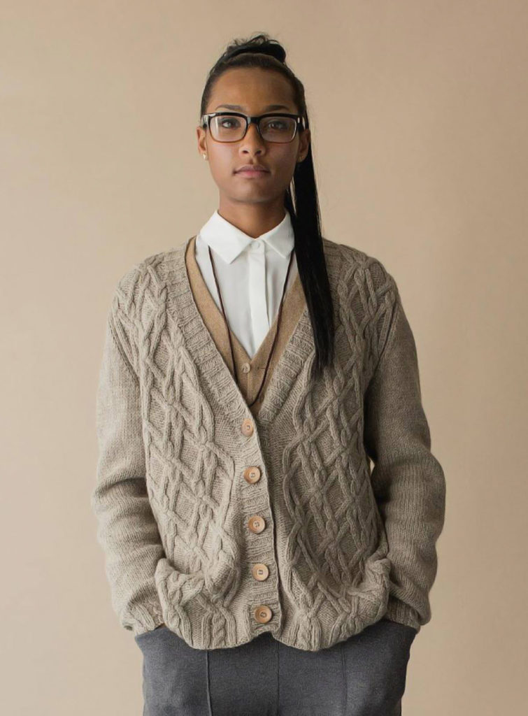 knitted cardigan