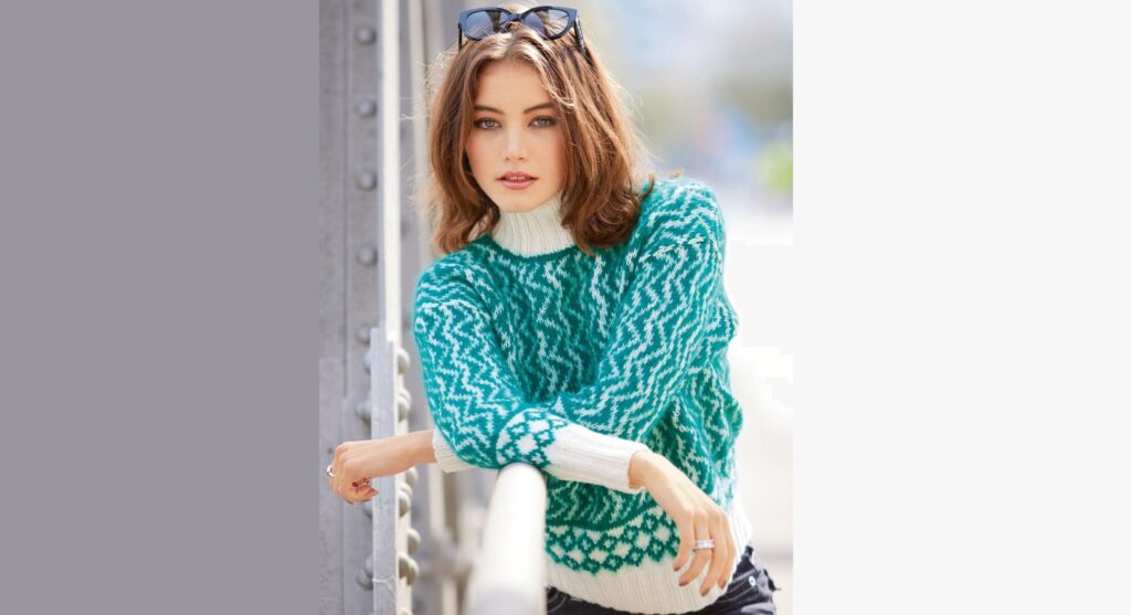 Pullover with jacquard pattern