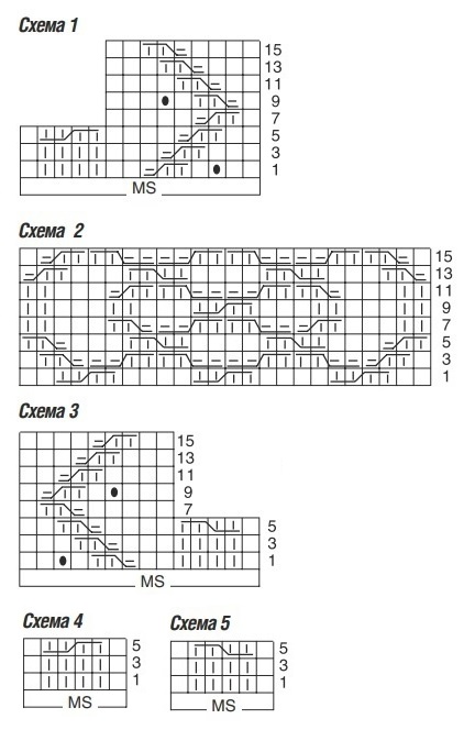 схема вязания спицами