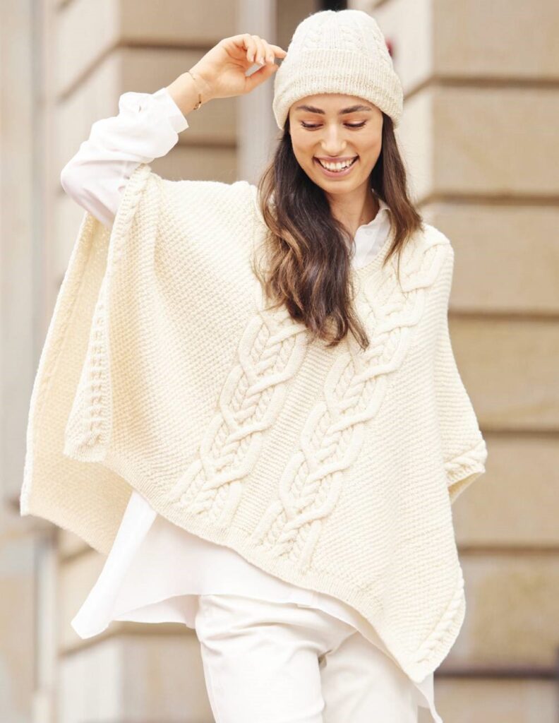 knitted poncho