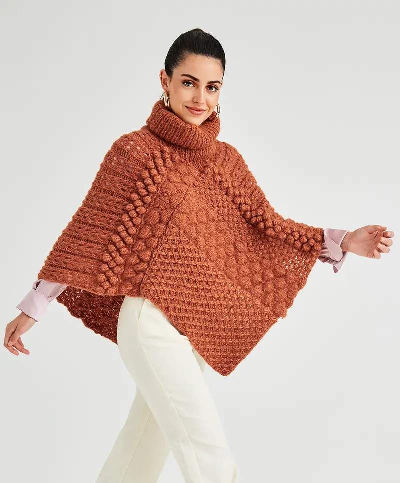 knitted poncho