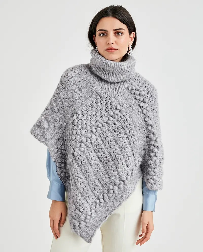 knitted poncho