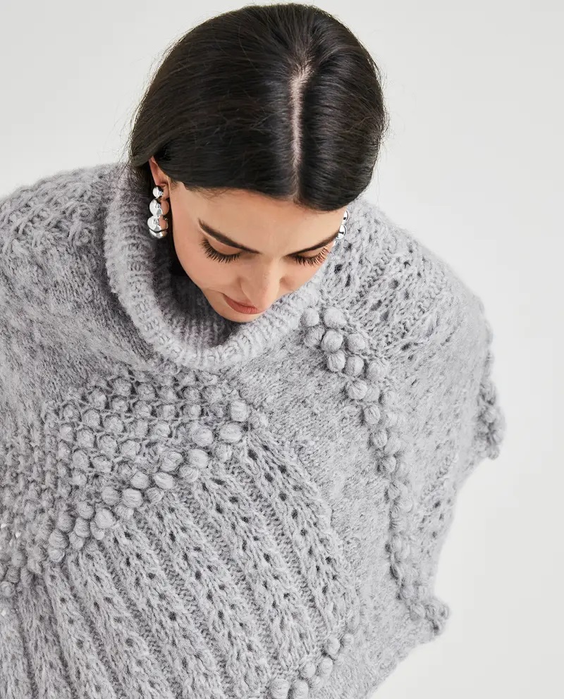 knitted poncho