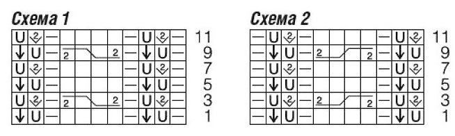 схема вязания спицами