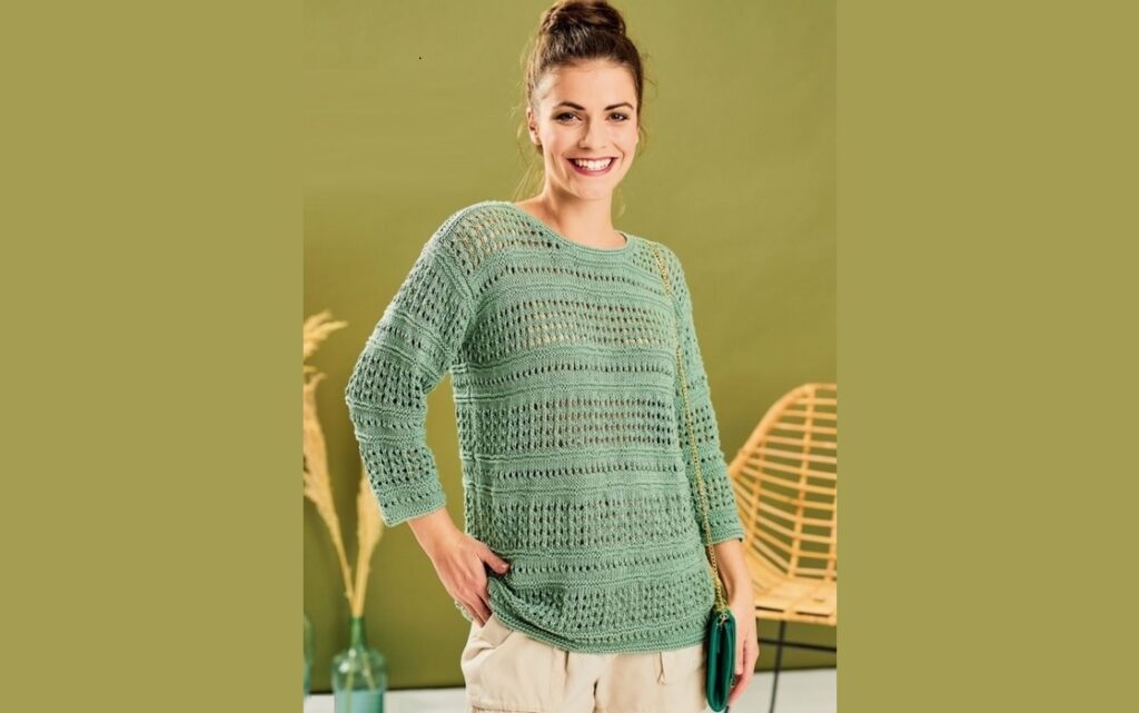 Openwork jumper