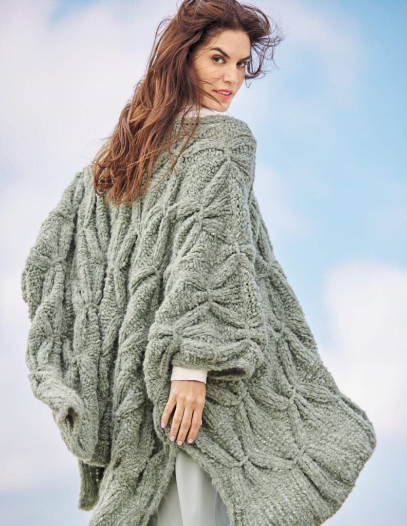 knitted poncho