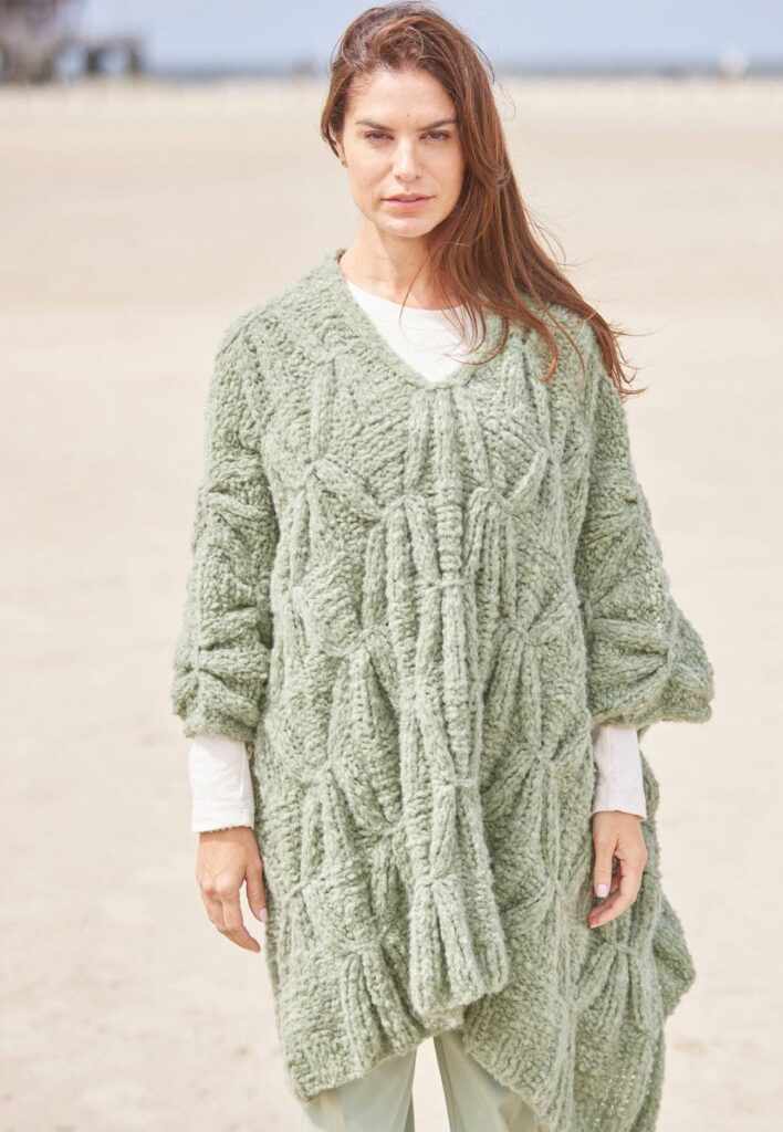 knitted poncho