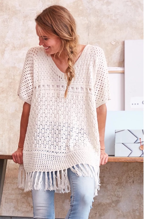 knitted poncho