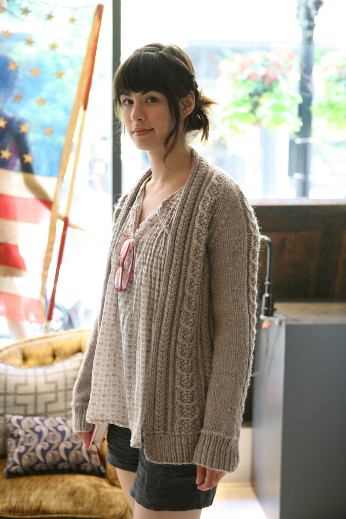 knitted cardigan