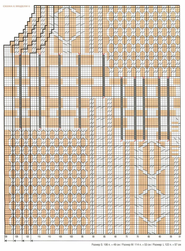 схема вязания спицами
