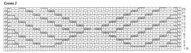 схема вязания спицами