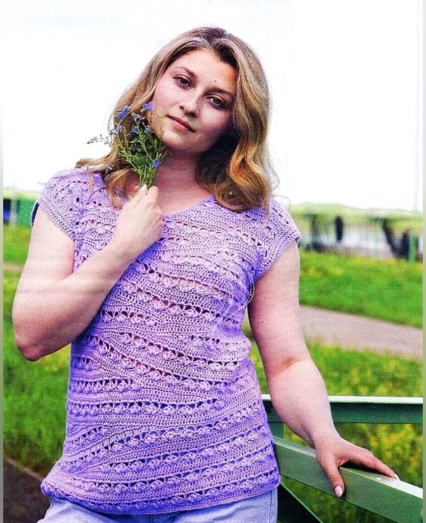 вязаный топ