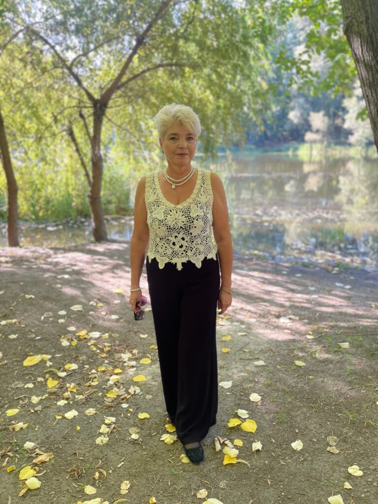 вязаный топ
