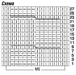 схема вязания спицами