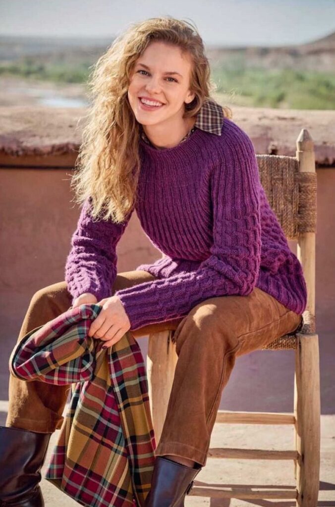 вязаный пуловер