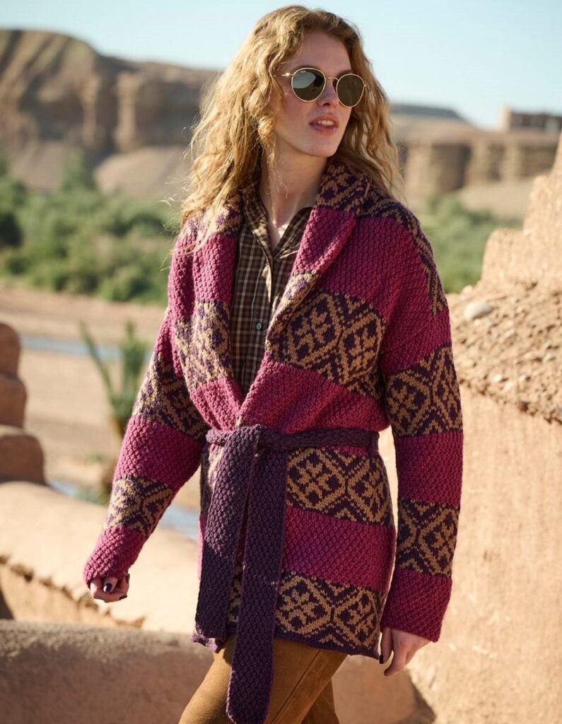 вязаный кардиган