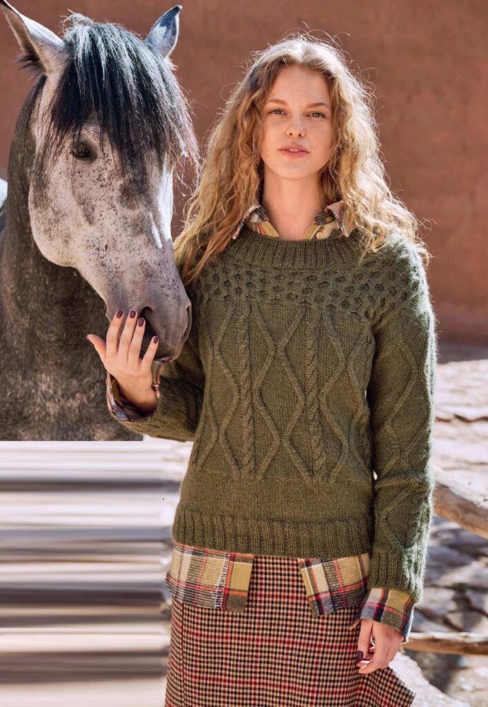 вязаный пуловер