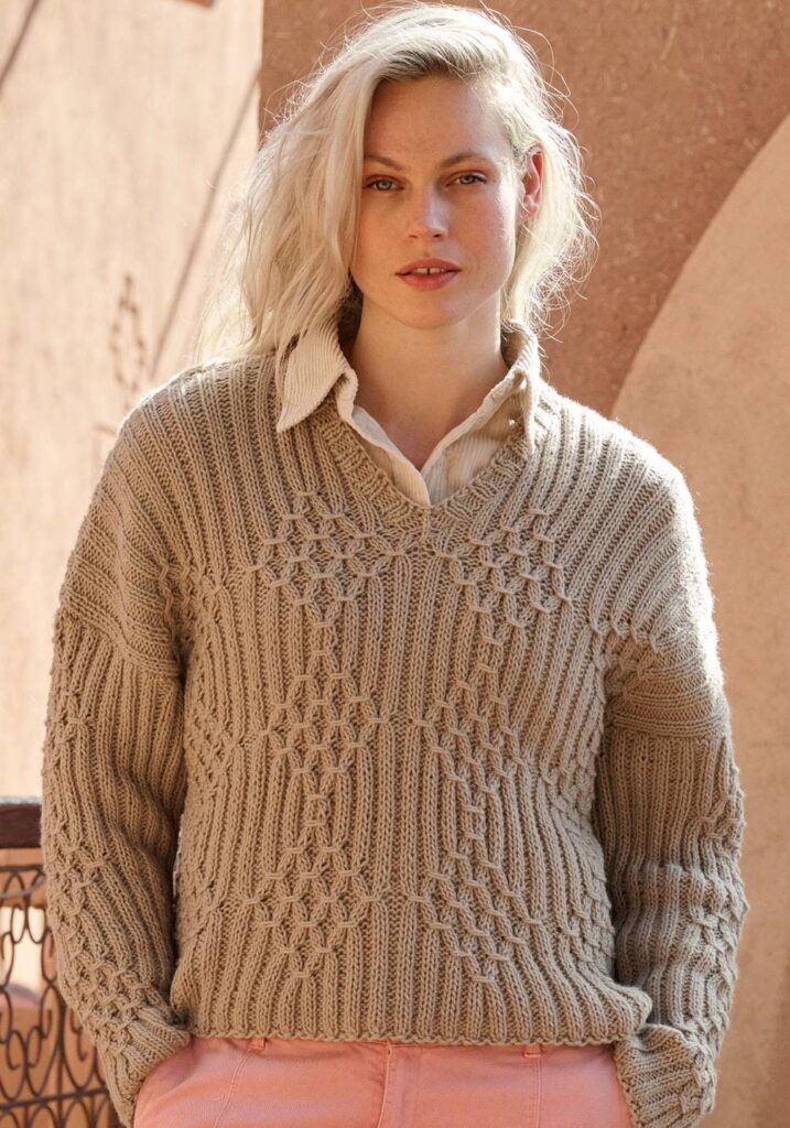 вязаный пуловер