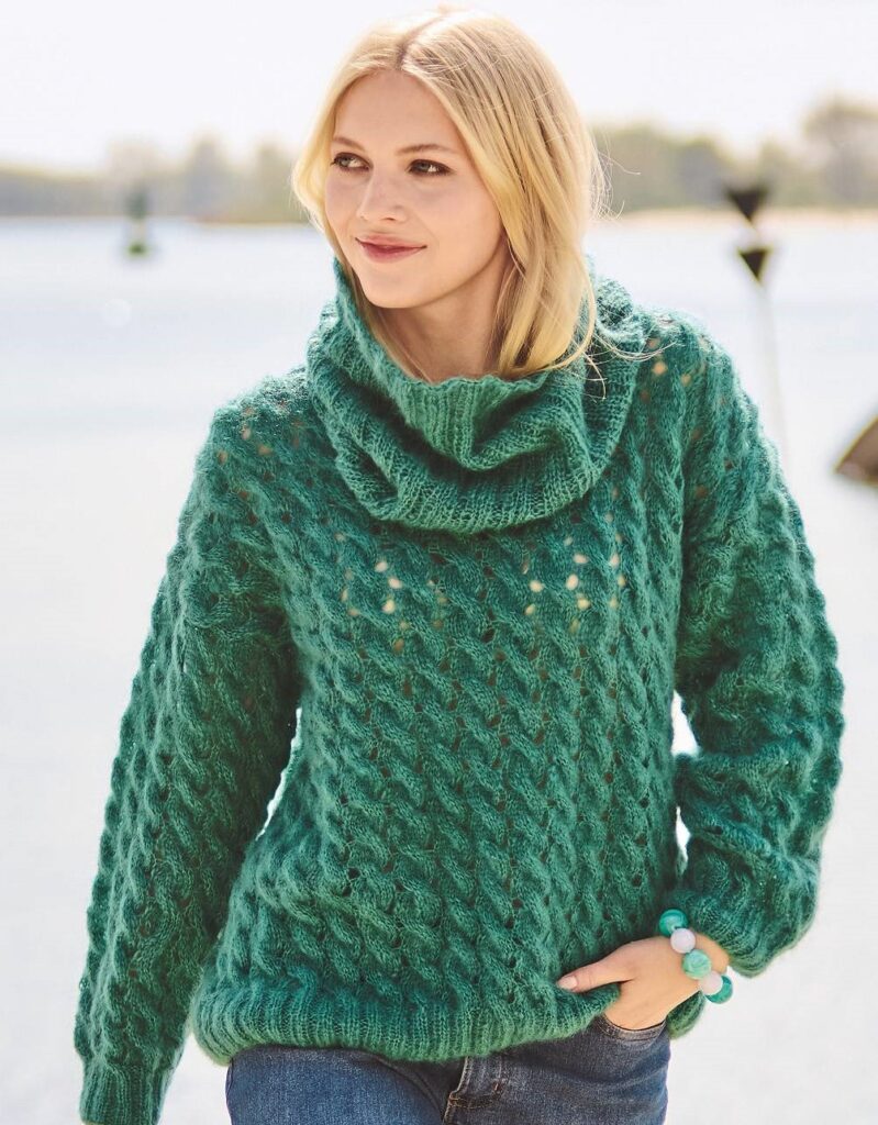 вязаный пуловер