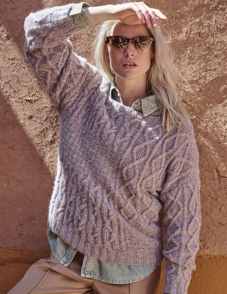 вязаный пуловер