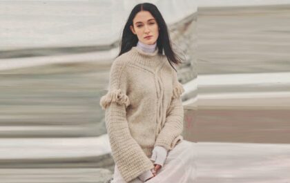 вязаный пуловер