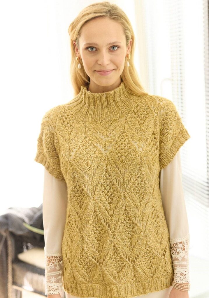 вязаный жилет