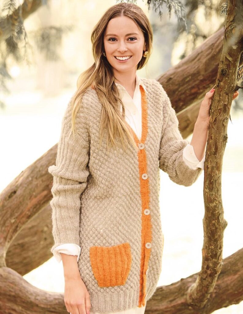 вязаный кардиган