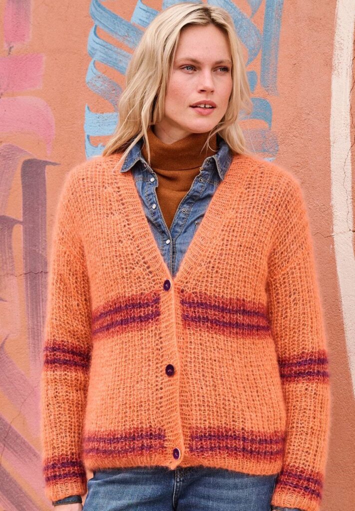 вязаный кардиган