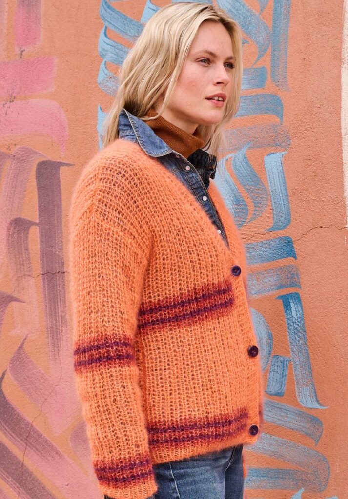 вязаный кардиган