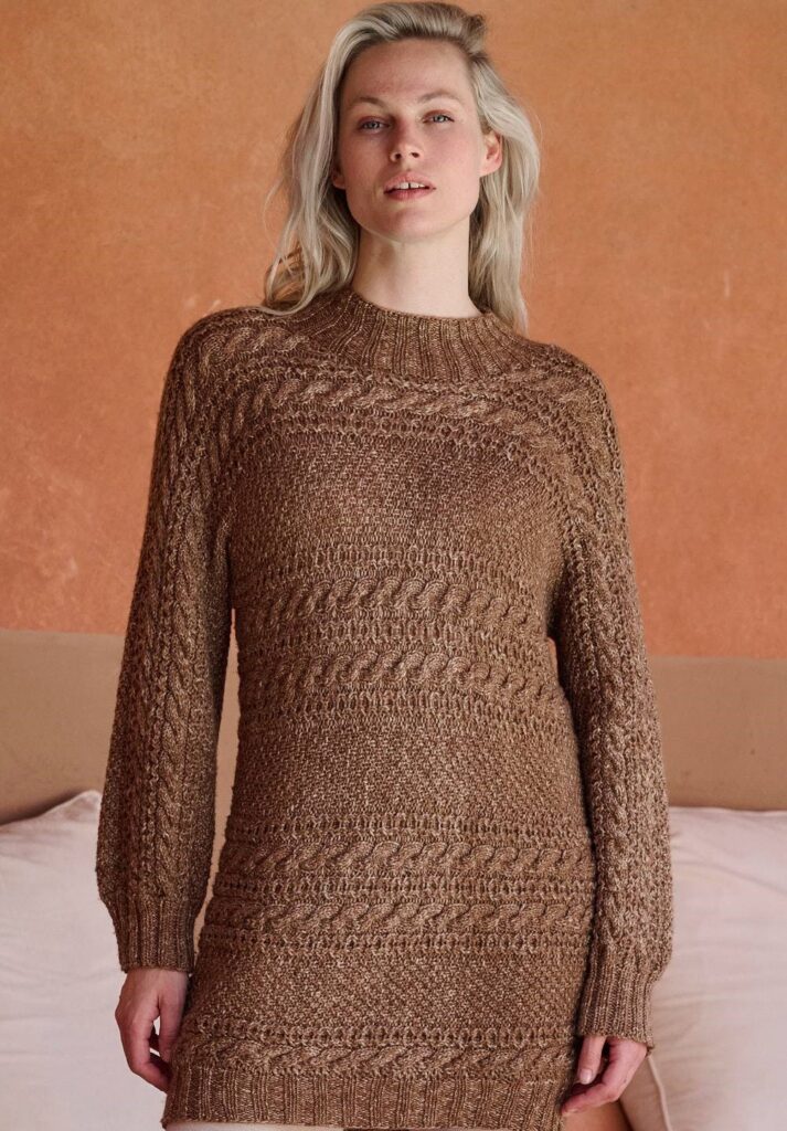 вязаное платье