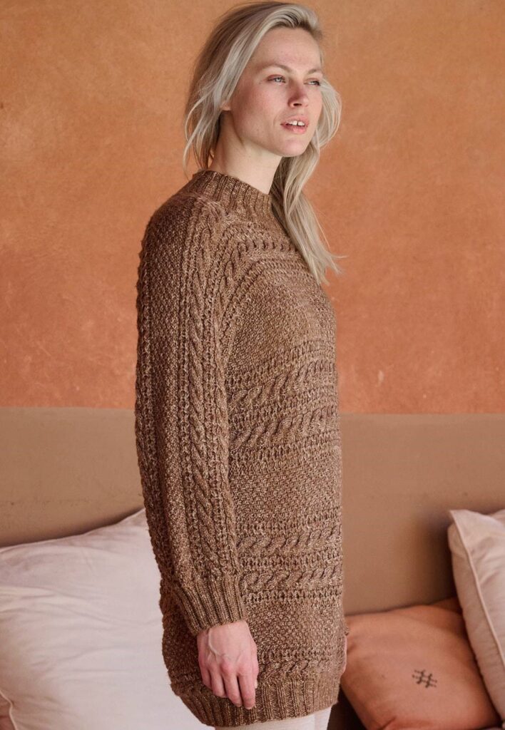 вязаное платье