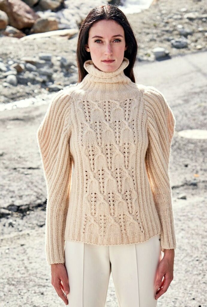 вязаный пуловер