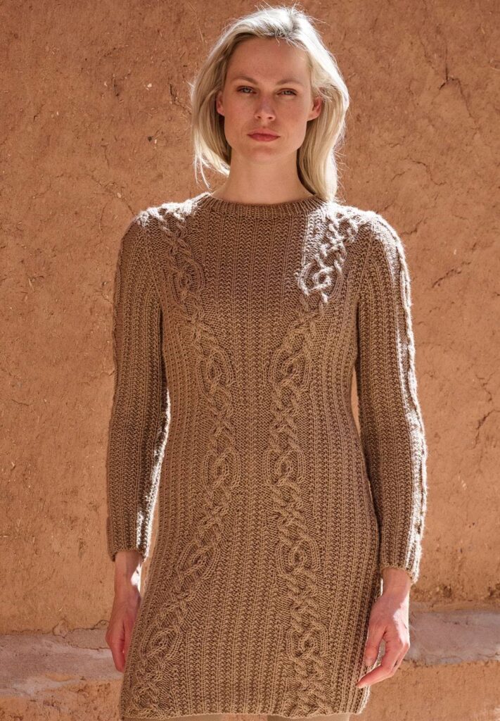 вязаное платье