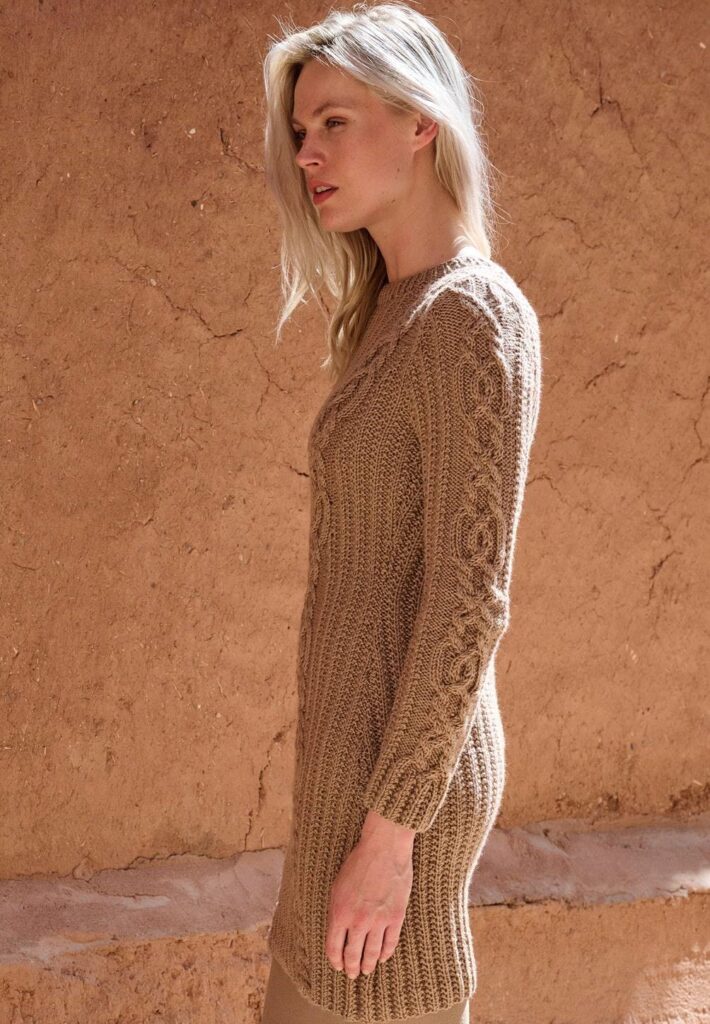 вязаное платье