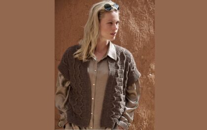 вязаный жилет