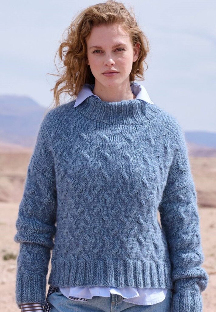 вязаный пуловер