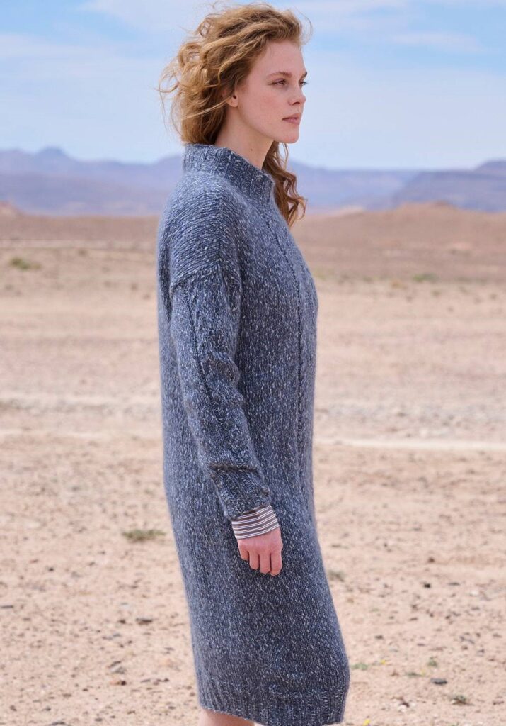 вязаное платье