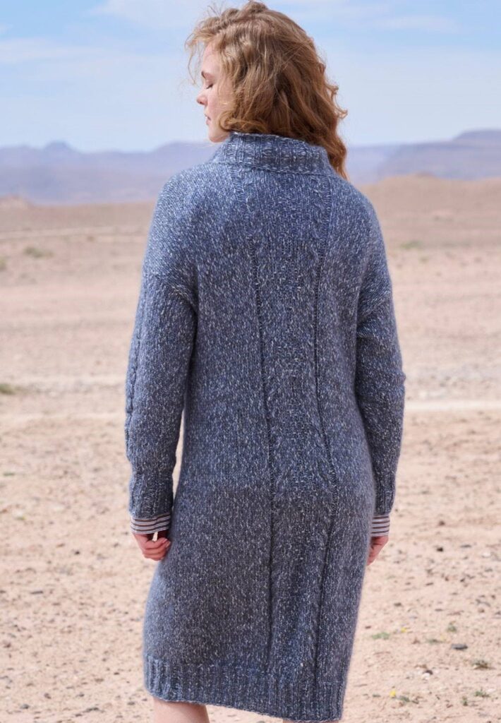 вязаное платье