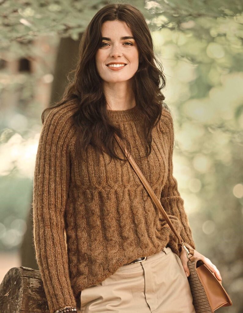 вязаный пуловер