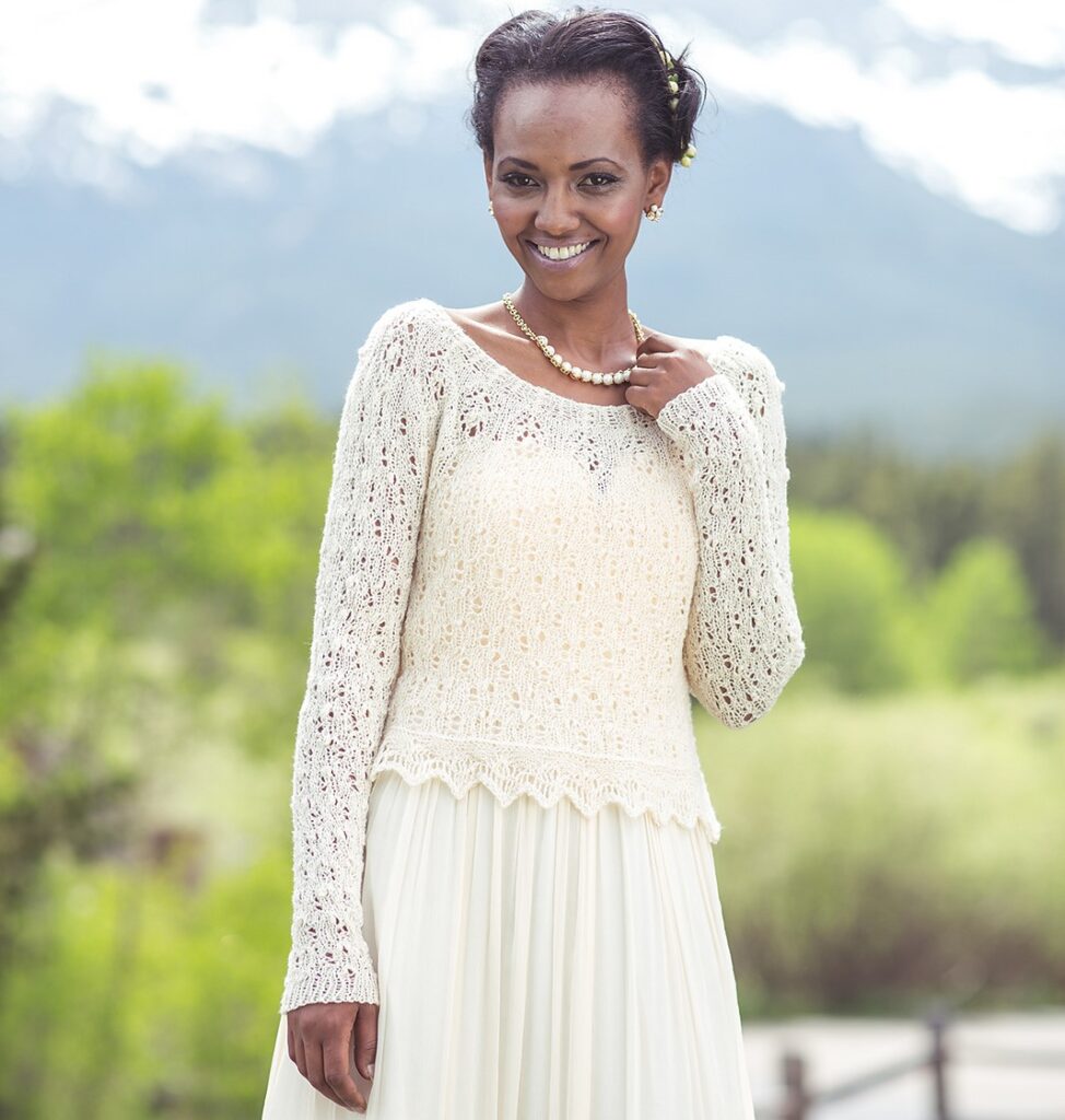 вязаный пуловер