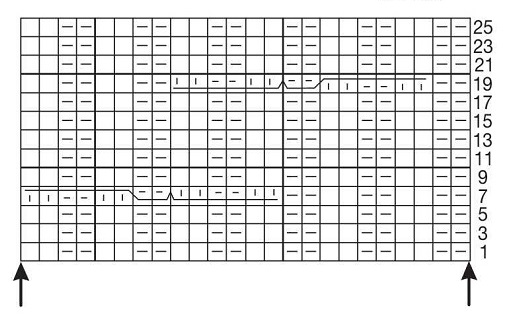 схема вязания спицами