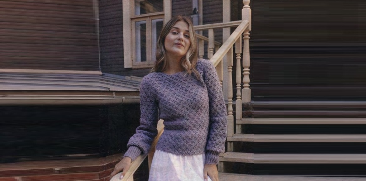 Джемпер «Ажурная сирень»