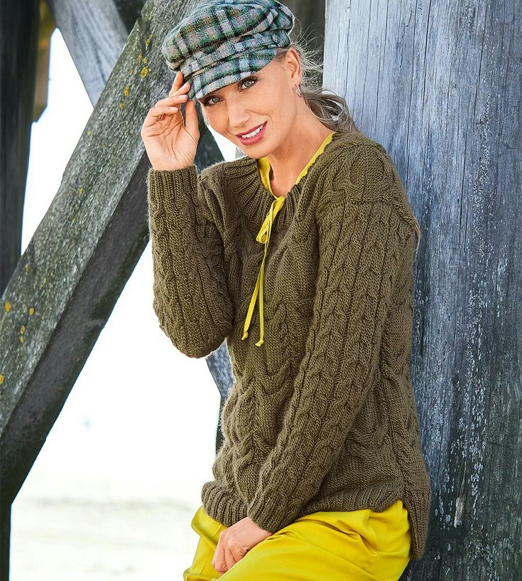 вязаный пуловер