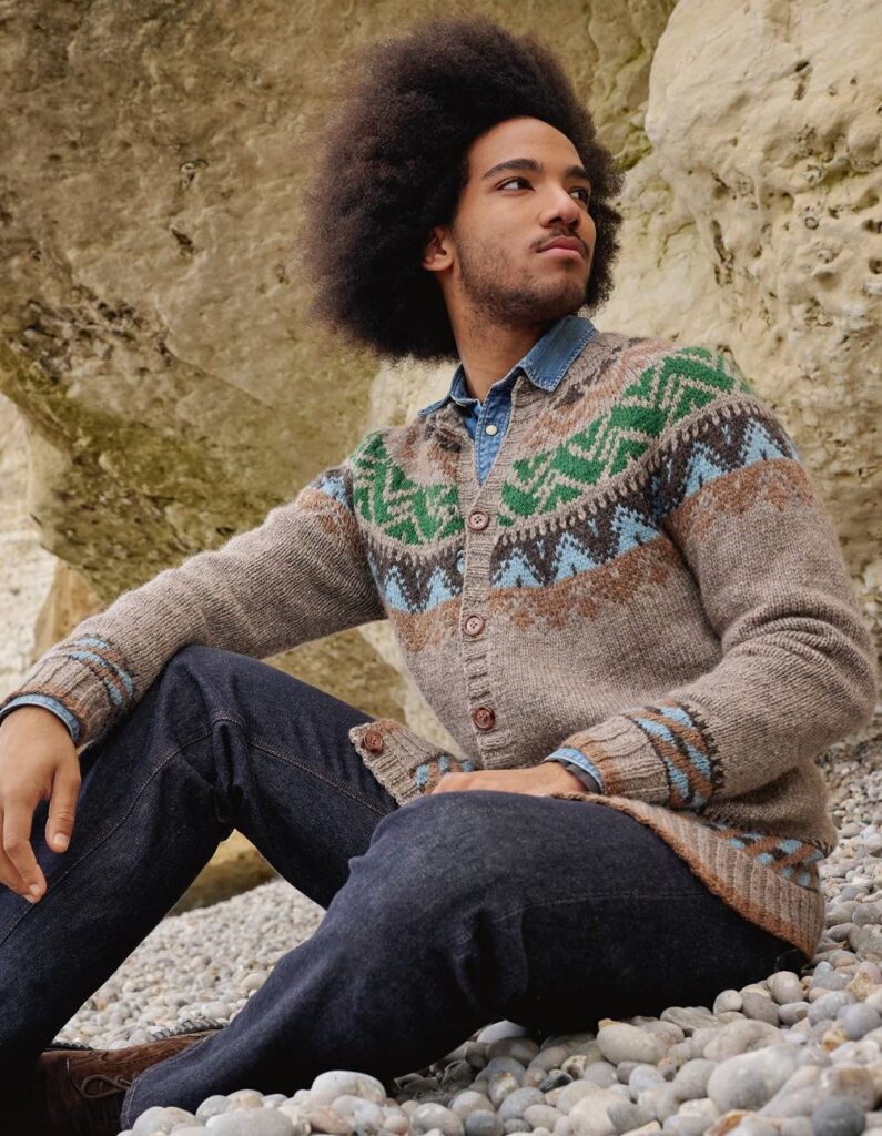 вязаный кардиган