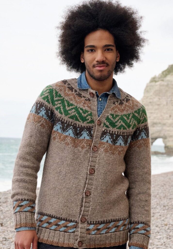 вязаный кардиган