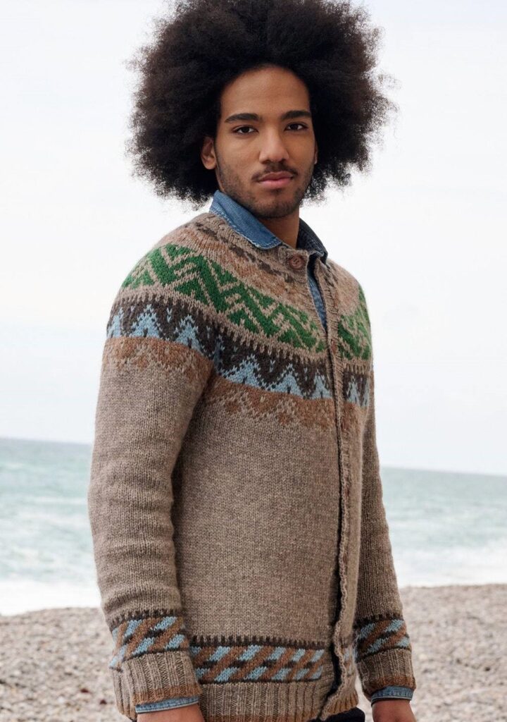 вязаный кардиган