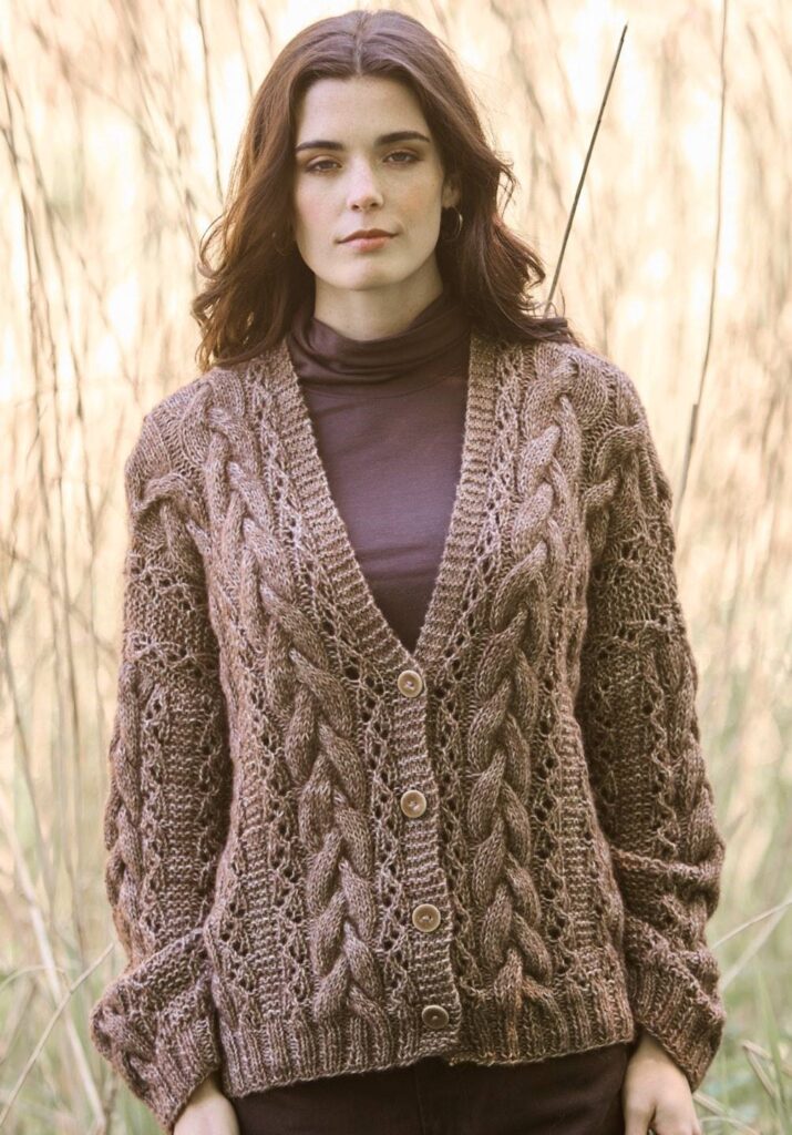 вязаный кардиган