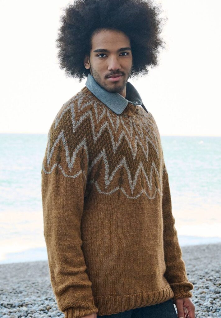 вязаный пуловер