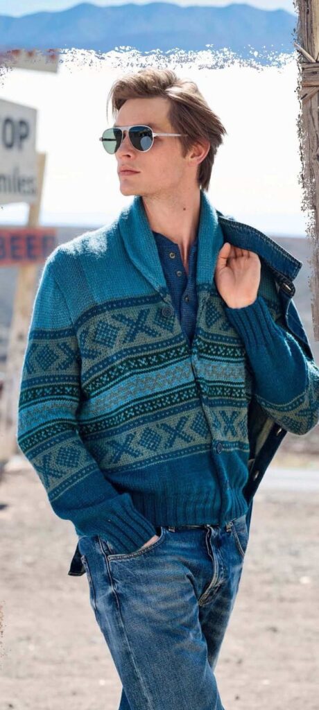 вязаный кардиган