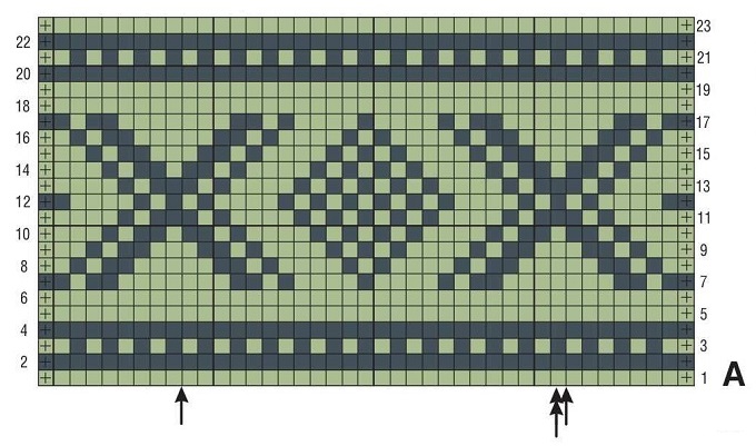 схема вязания спицами